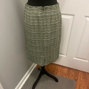 Chadwick’s green skirt